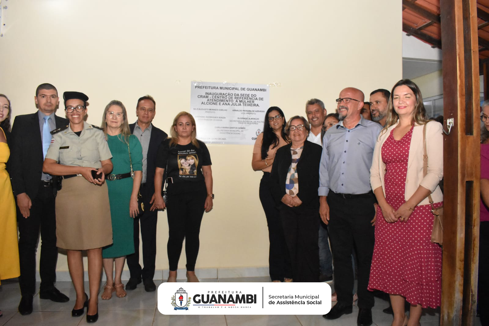Inauguração do Centro de Referência de Atendimento à Mulher (CRAM).