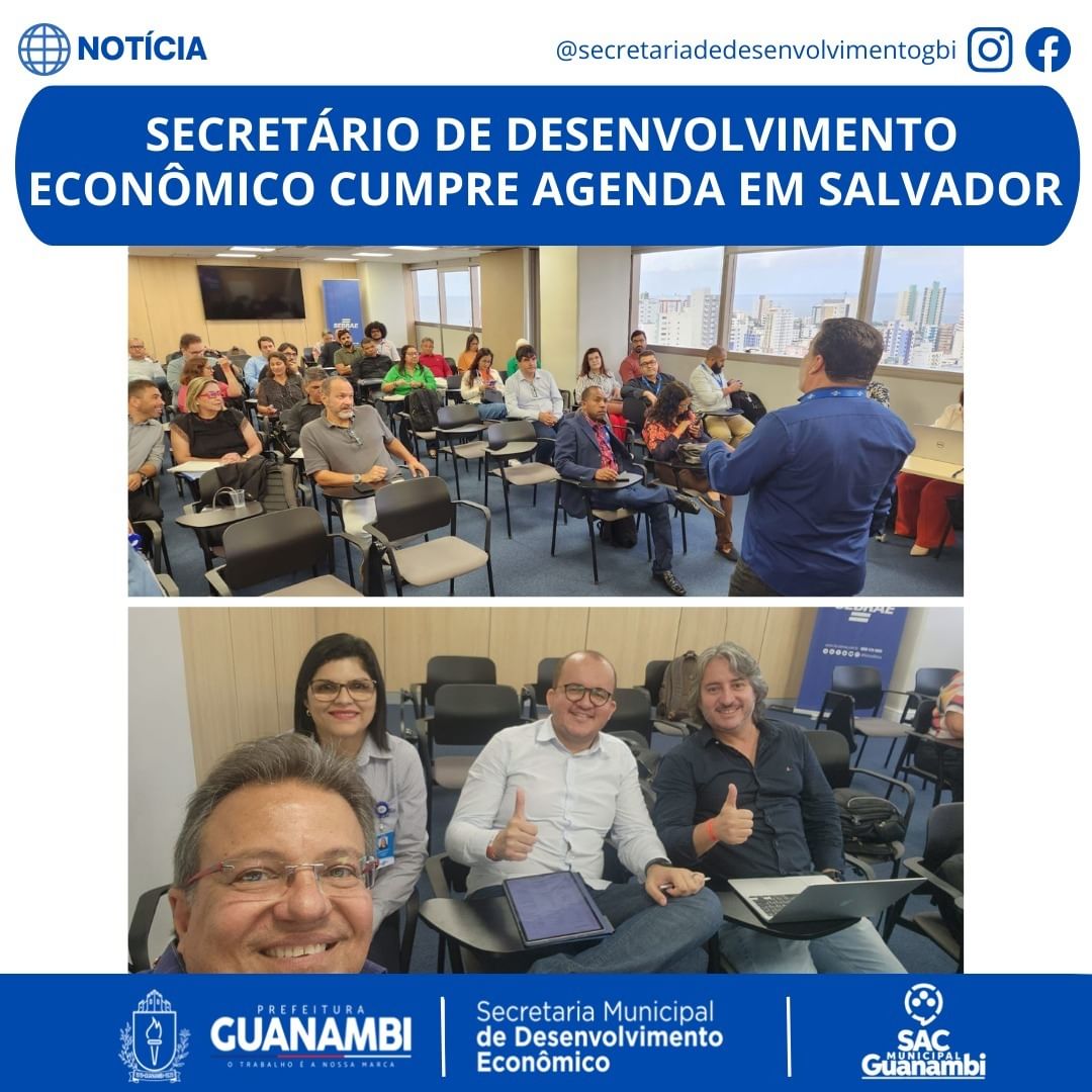 Secretário de Desenvolvimento Econômico cumpre agenda em Salvador-BA