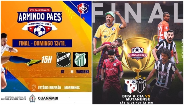 Finais do Torneio Armindo Paes e do Campeonato Municipal de Futebol de Guanambi serão realizadas neste final de semana