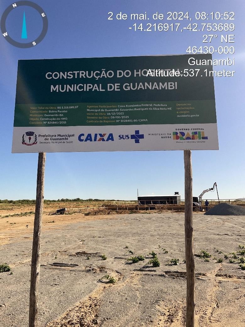 CONSTRUÇÃO DO HOSPITAL MUNICIPAL DE GUANAMBI